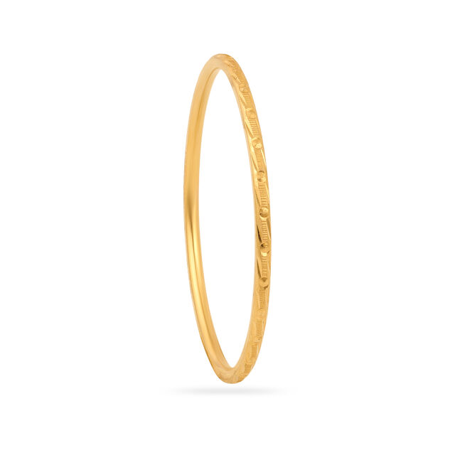 Petite Whimsy Gold Bangle